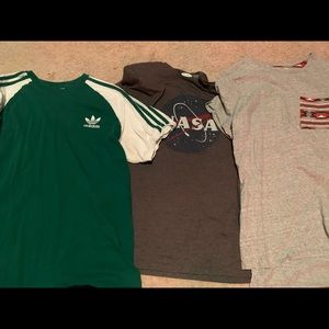 Adult Bundle 3 Shirts (Adidas, Nasa, On the Byas)